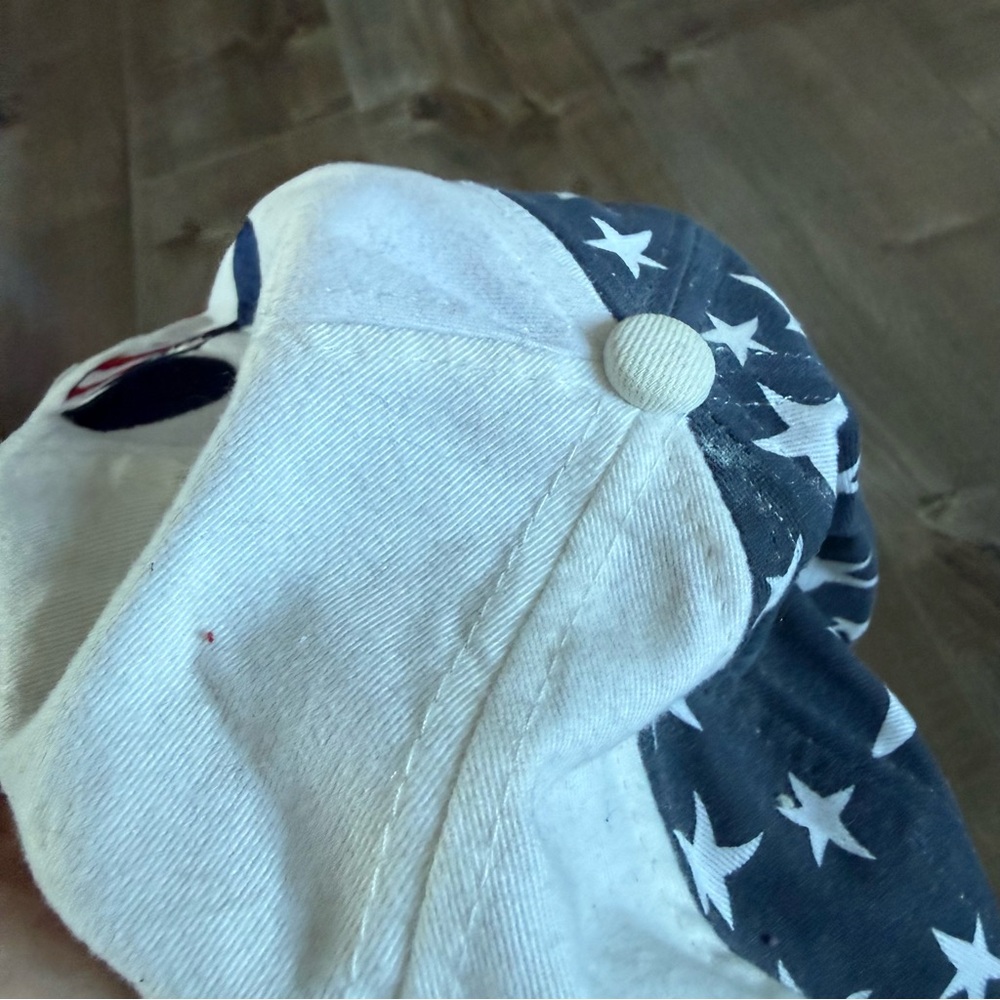 Vintage Goofy's Hat Co Snapback Disney Mickey Flag Stars Stripes Baseball Cap 90 - Picture 7 of 14